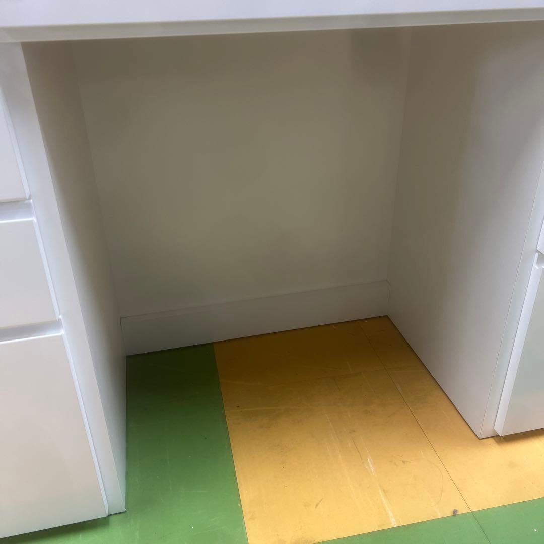 ディノス dinos ホワイトドレッサー LEDミラー付き