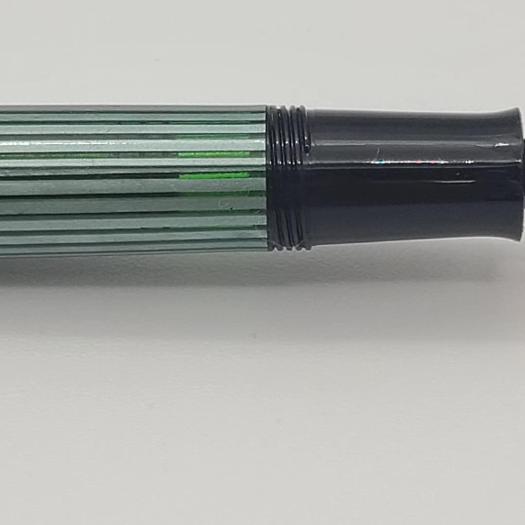 ペリカン万年筆　400nn　ストライプ　14K 　緑縞　M