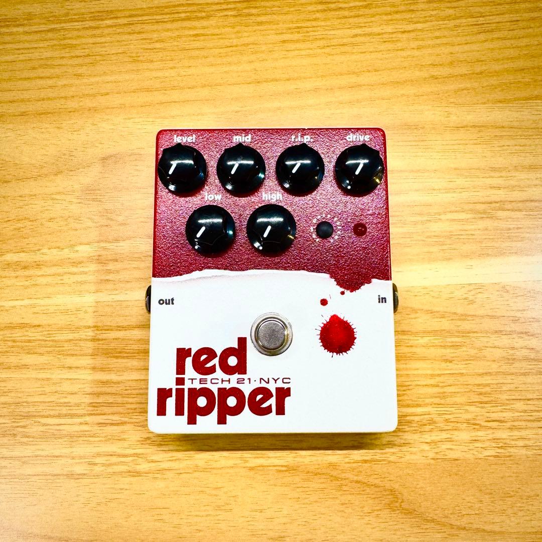美品 廃盤 TECH21 Red Ripper ベース用ファズ 箱・取説付