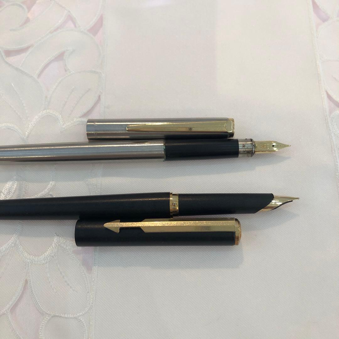 シルバー 万年筆 k14(おまけもう1本)