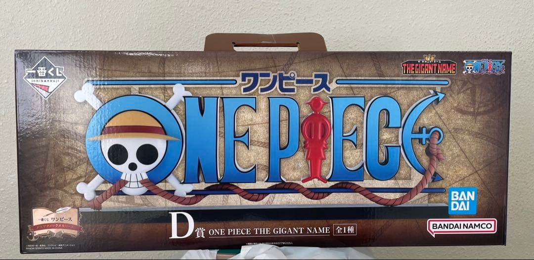 一番くじ　ワンピース　ドラマティックメモリーズ　D賞 ロゴ フィギュア