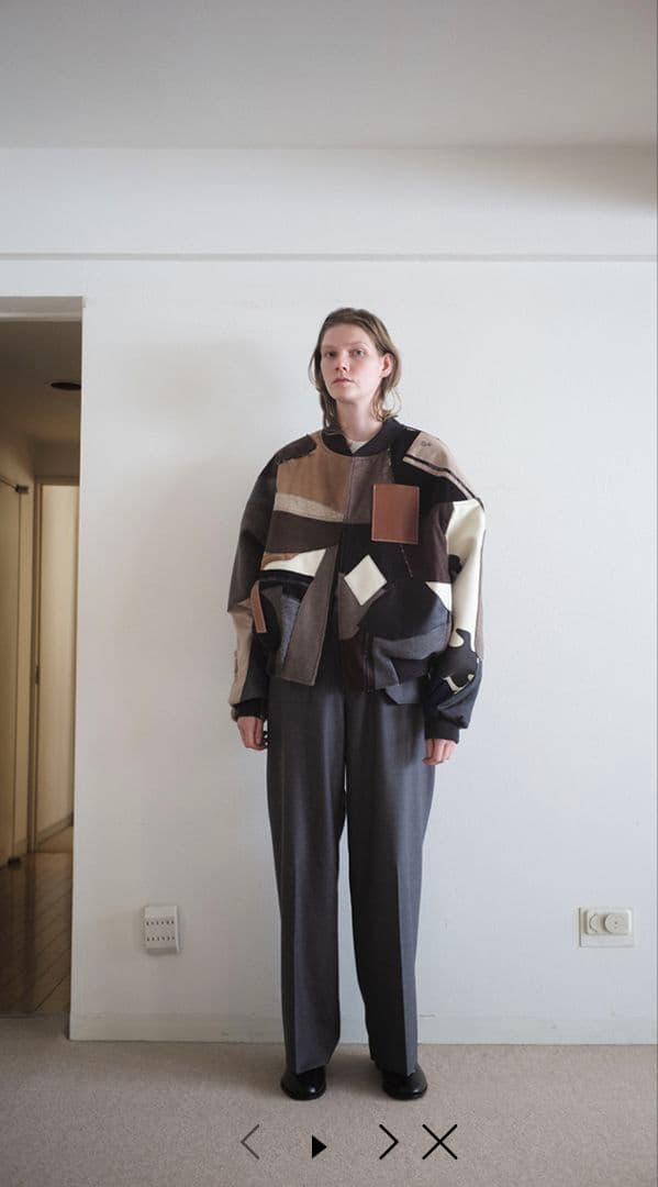 M*0様 SUNSEA　23AW Mix-up Derby Blouson