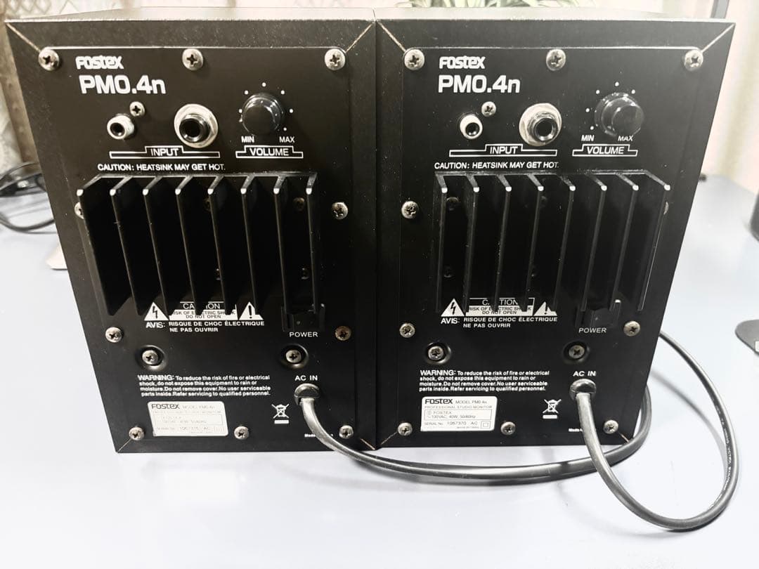 FOSTEX スタジオ・モニター　ブラック PM0.4n 2台セット