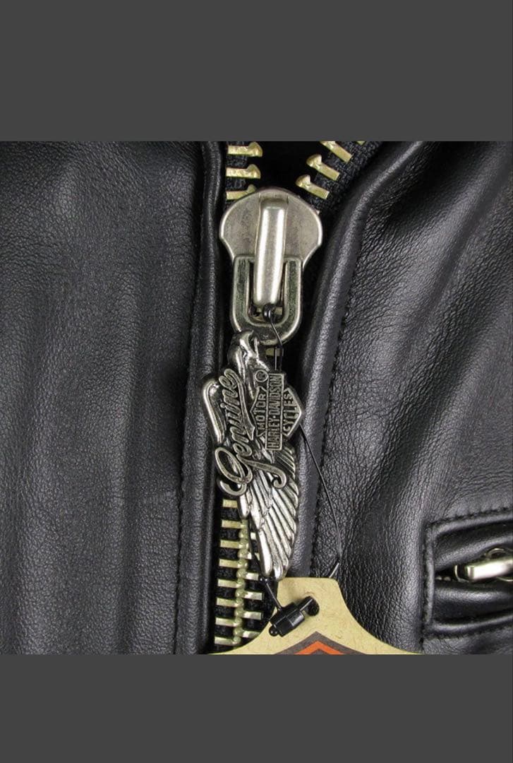 Harley-Davidson ブラック シングルライダースジャケット Sサイズ