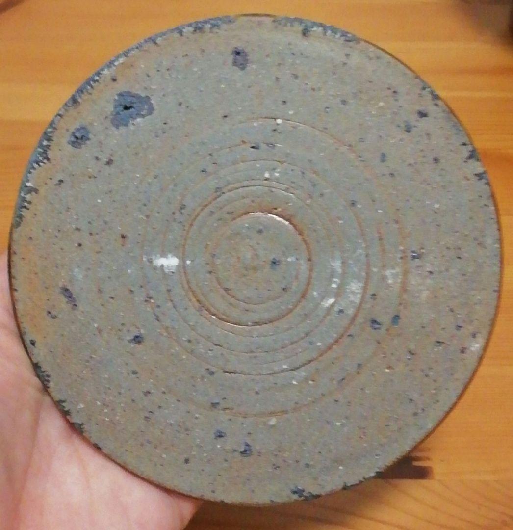 中里太亀作　唐津焼　黄唐津　水指　共箱　略歴付　茶道具