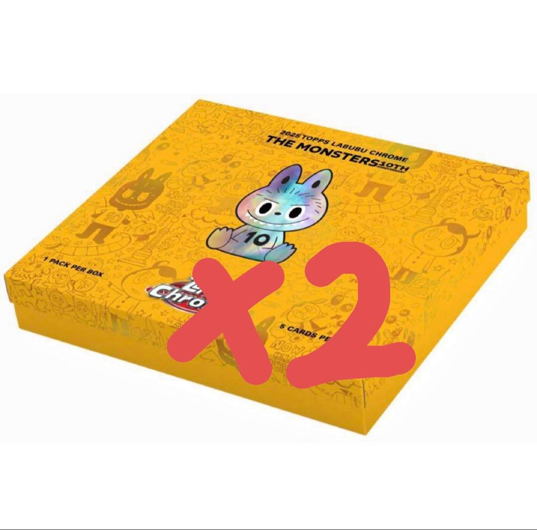Topps Chrome 10周年記念BOX　ラブブ2BOX 新品Labubu