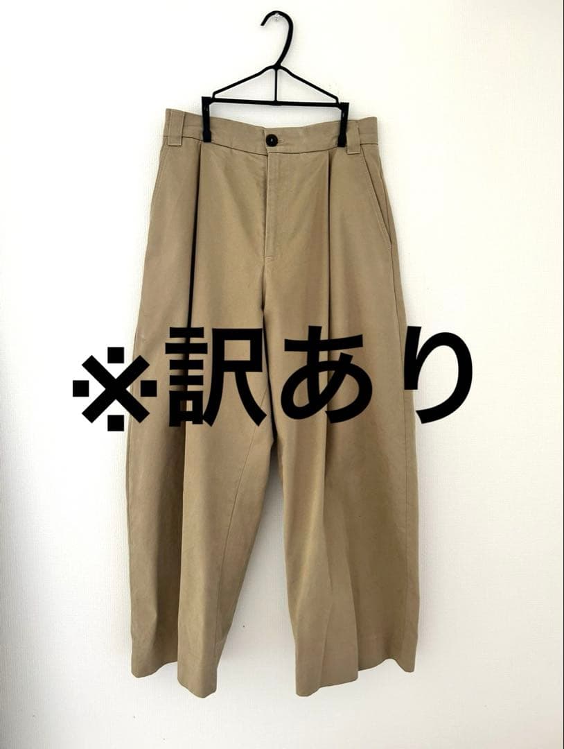 STUDIO NICHOLSON ベージュ ワイドパンツ