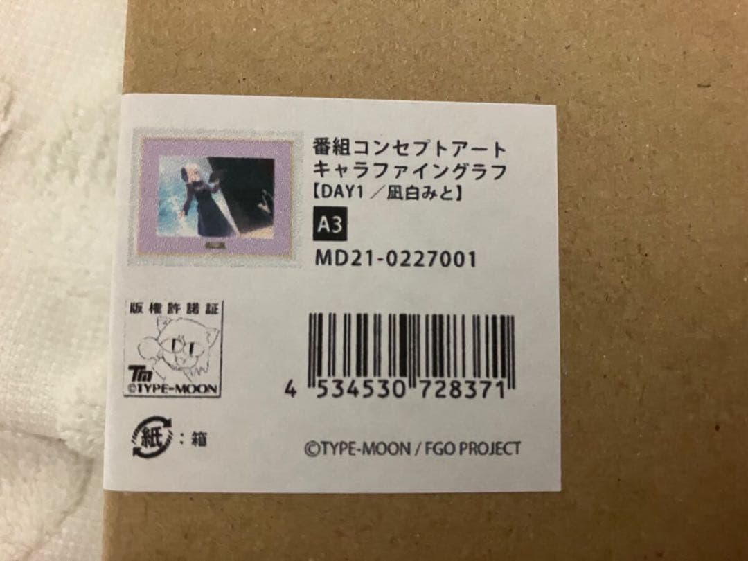 複製原画　Fate Fes マシュ　月姫　空の境界　キャラファイングラフ　武内崇