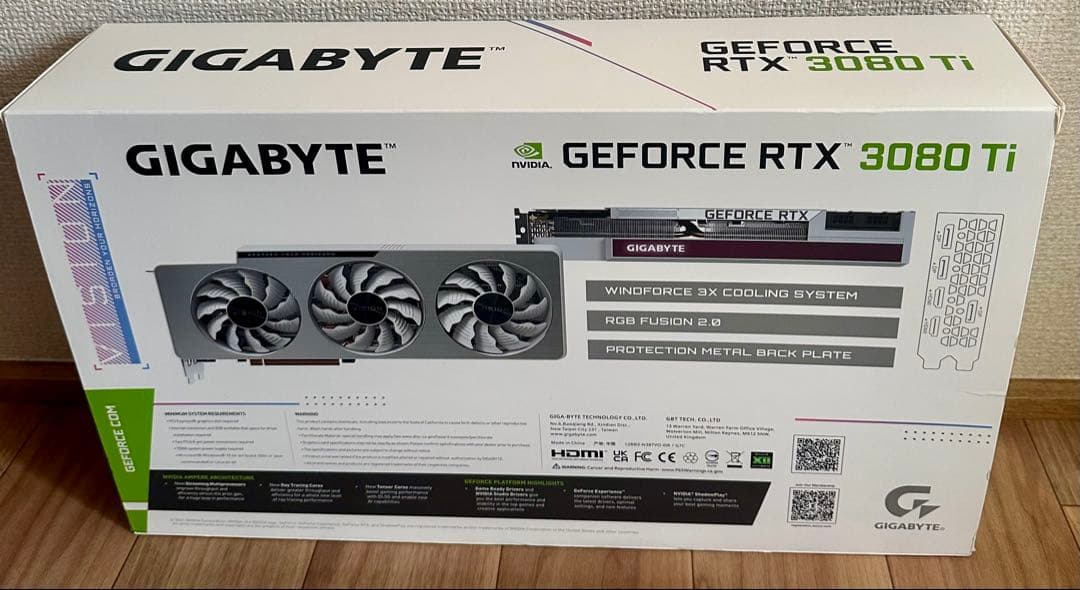 グラフィックボード・グラボ・ビデオカード GIGABYTE GEFORCE RTX 3080Ti VISION OC12G