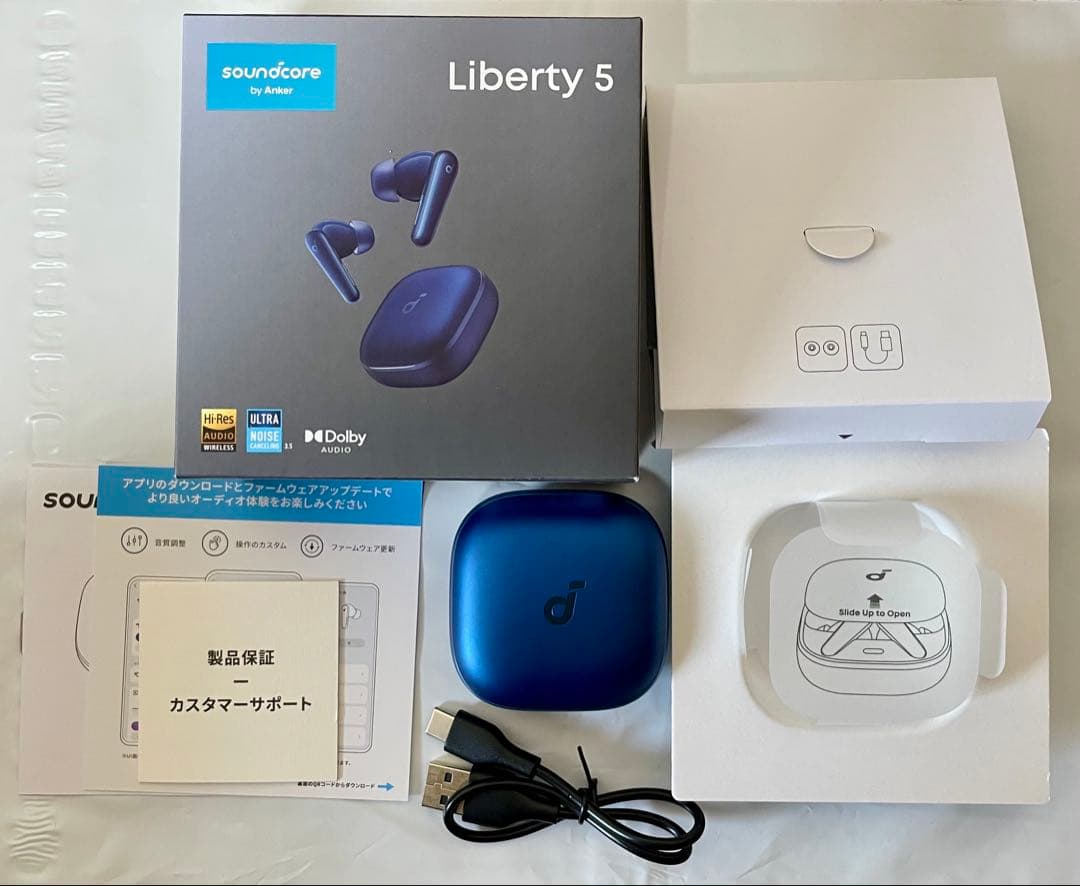 美品 Anker Soundcore Liberty 5 ディープブルー