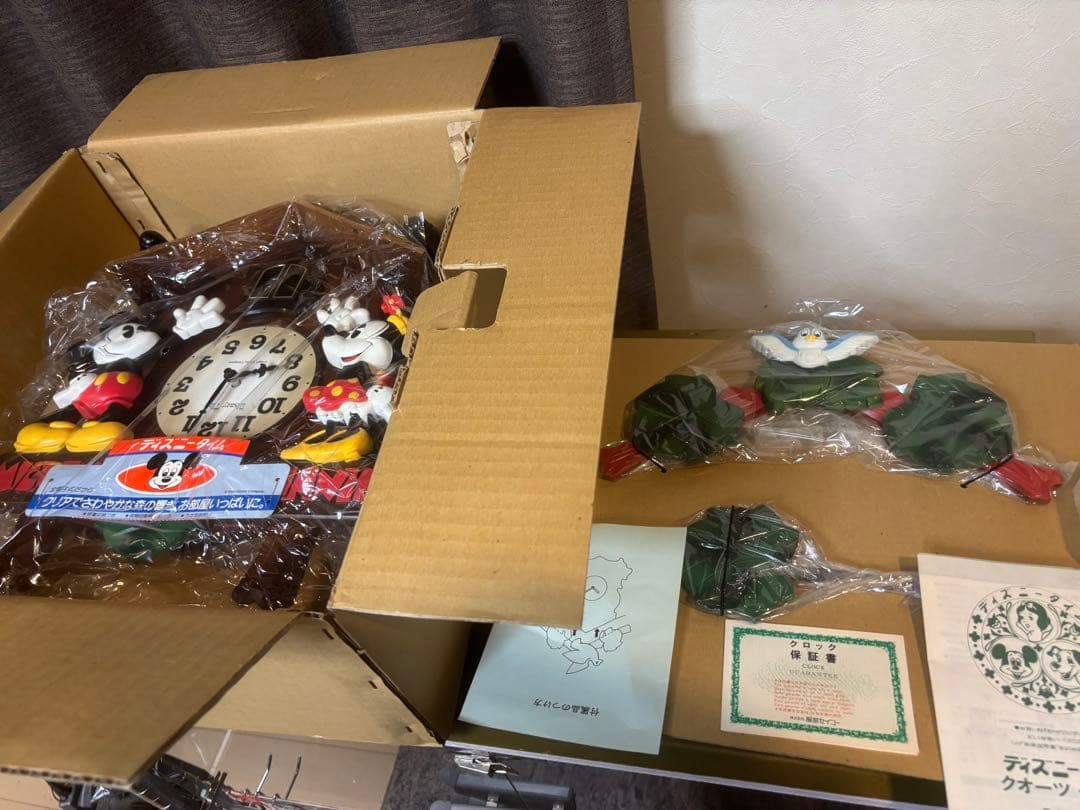 希少 未使用 90s SEIKO セイコー ディズニータイム 掛け時計