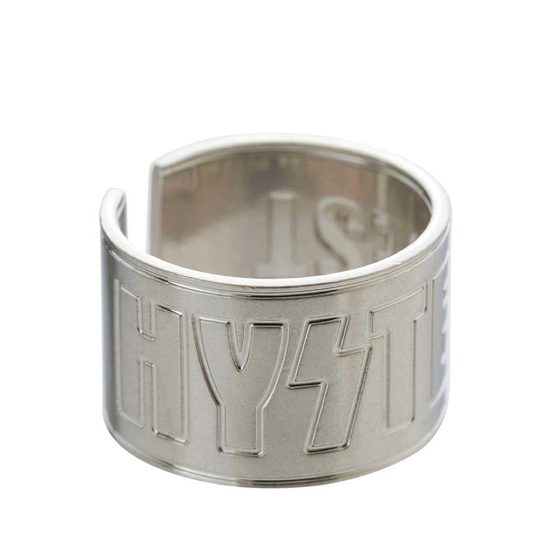 ヒステリックグラマー　ロゴ　リング　シルバーHYSTERIC GLAMOUR