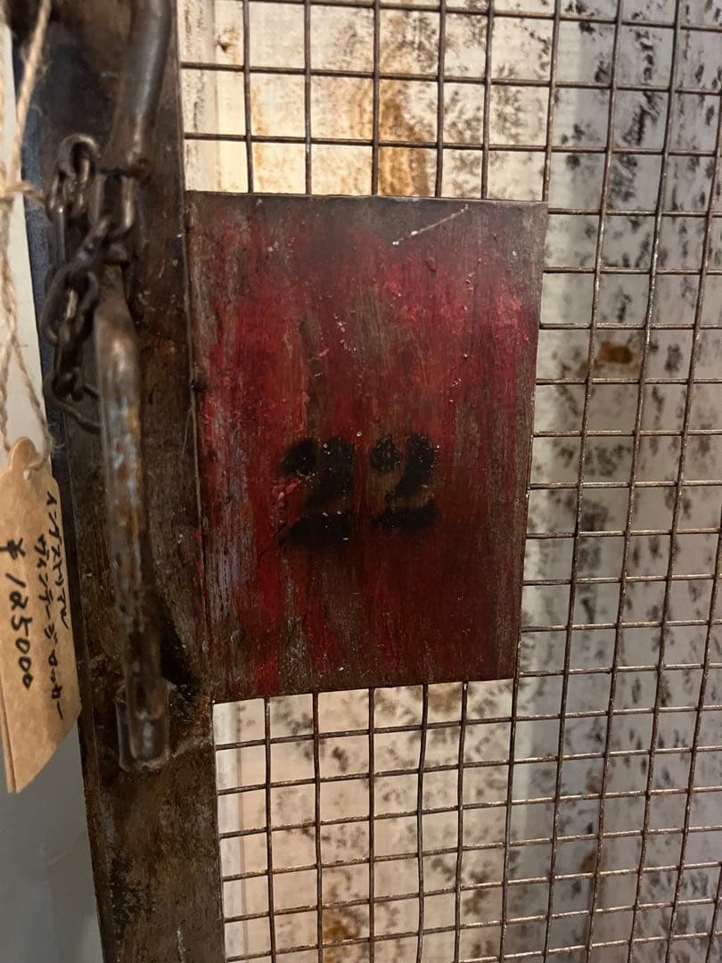 インダストリアル　ロッカー　ヴィンテージ　シャビー