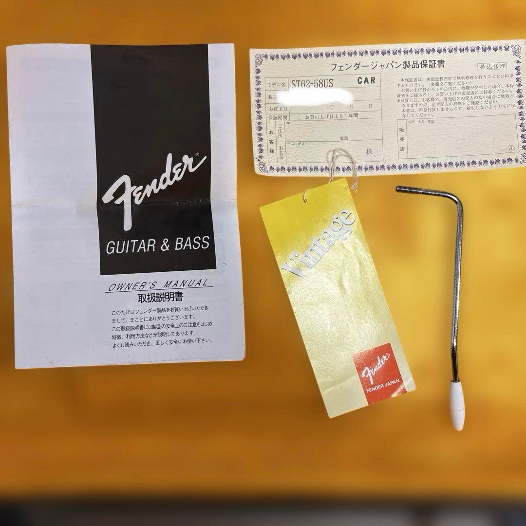 Fender Stratocaster ST-62 キャンディーレッド　エレキ