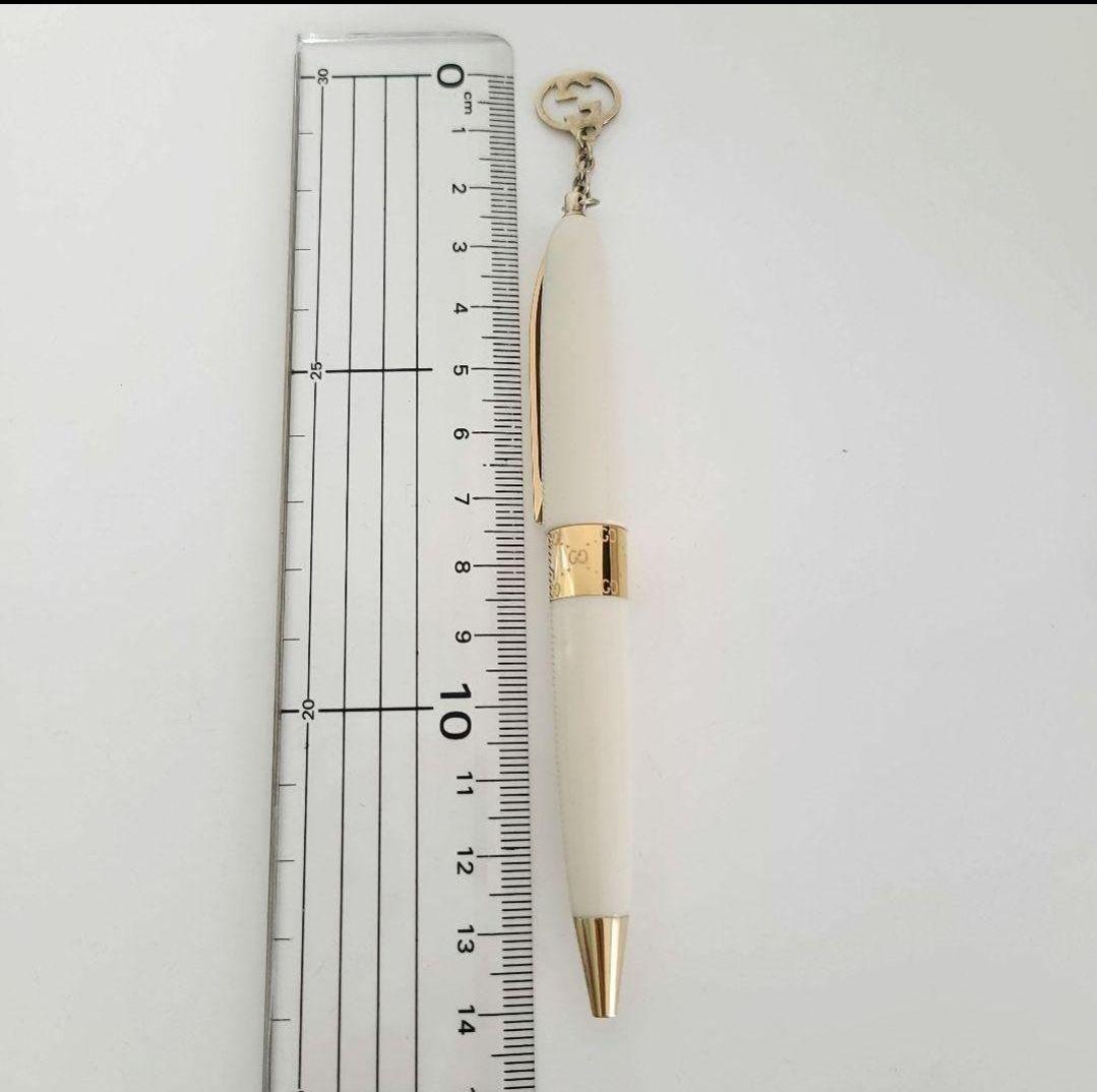 GUCCI ボールペン 専用ケース 説明書付き ホワイト ゴールド