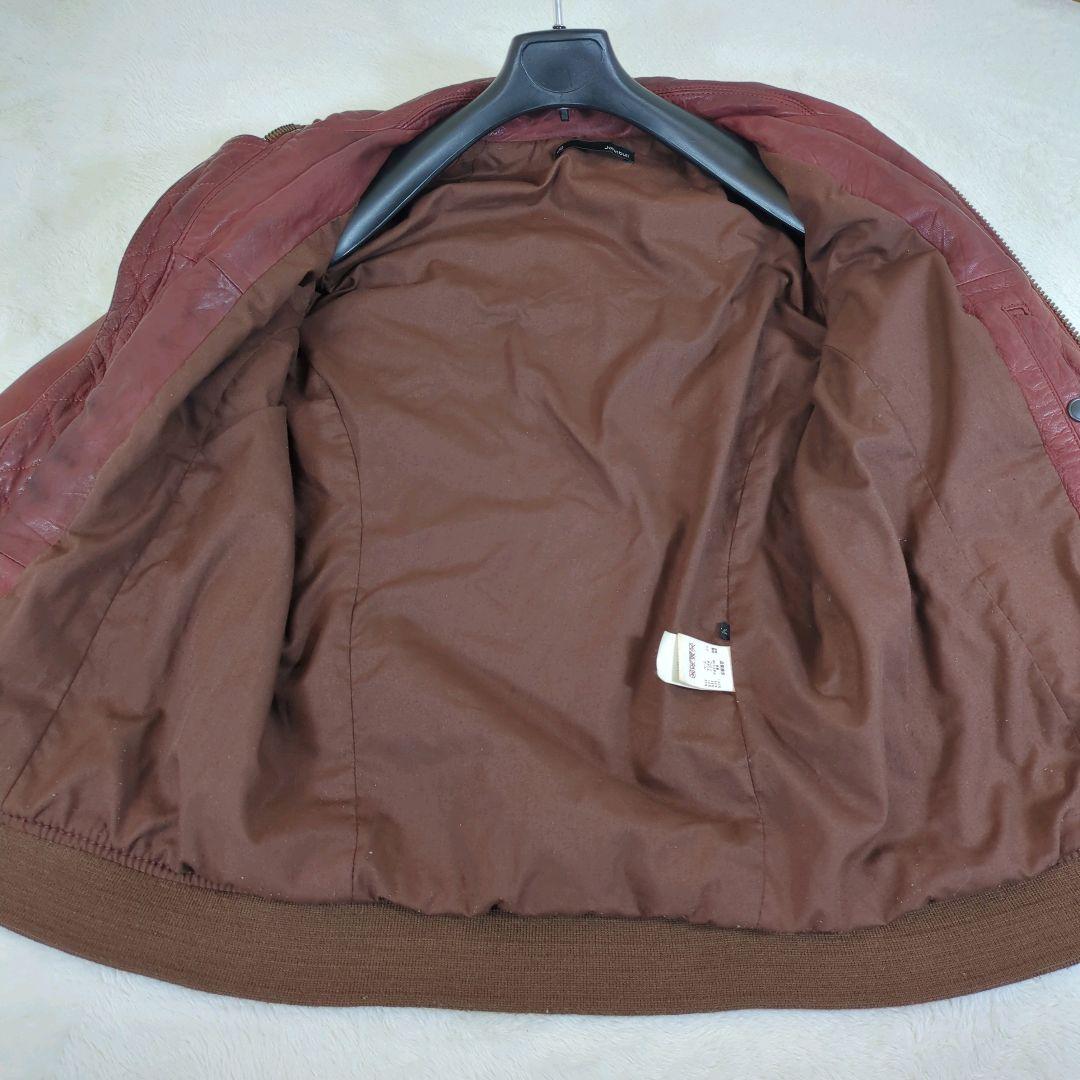 Johnbull レザージャケット MA-1 ラムレザー M ダメージ加工