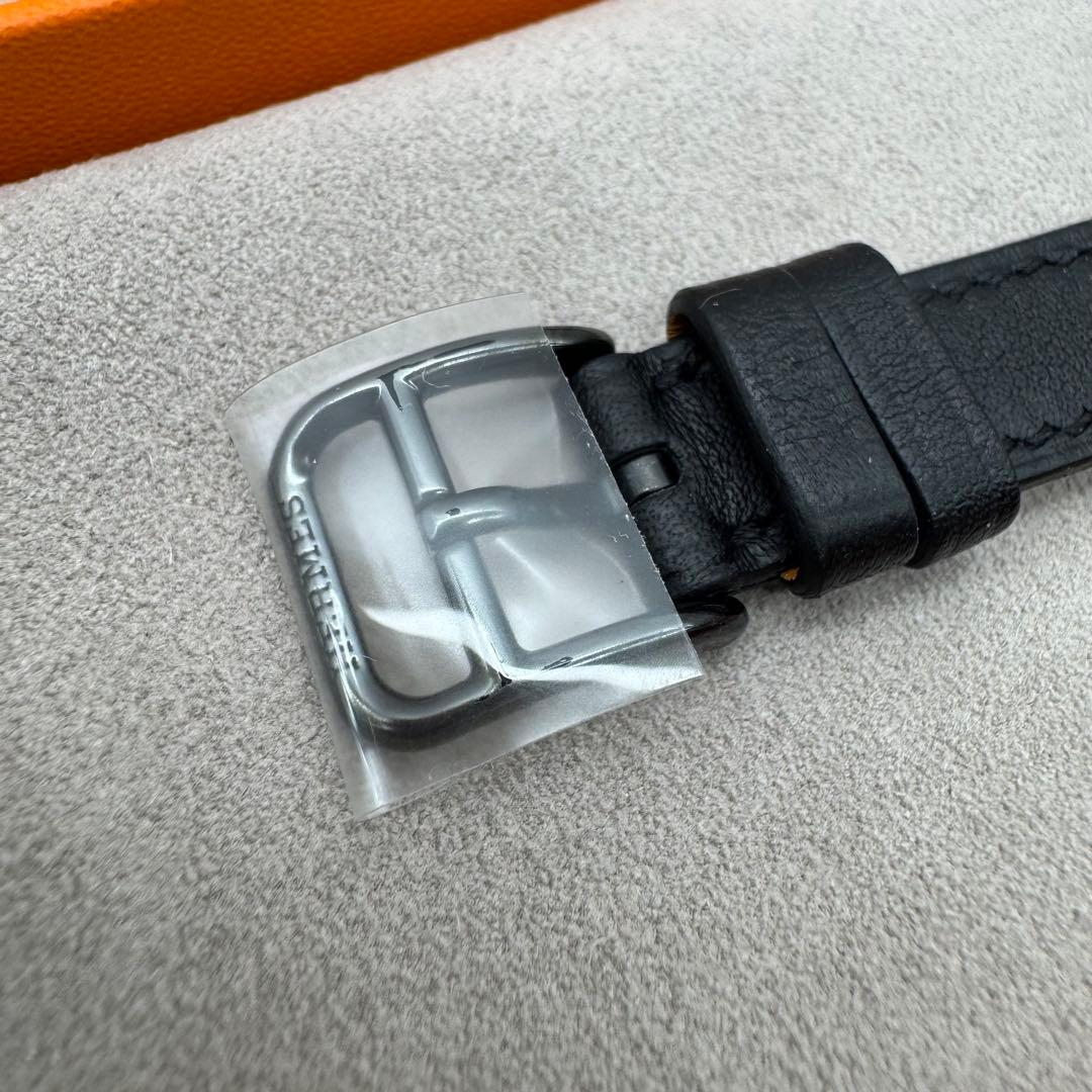 2199 Apple Watch エルメス　ブラック　ドゥブルトゥール　二重　黒