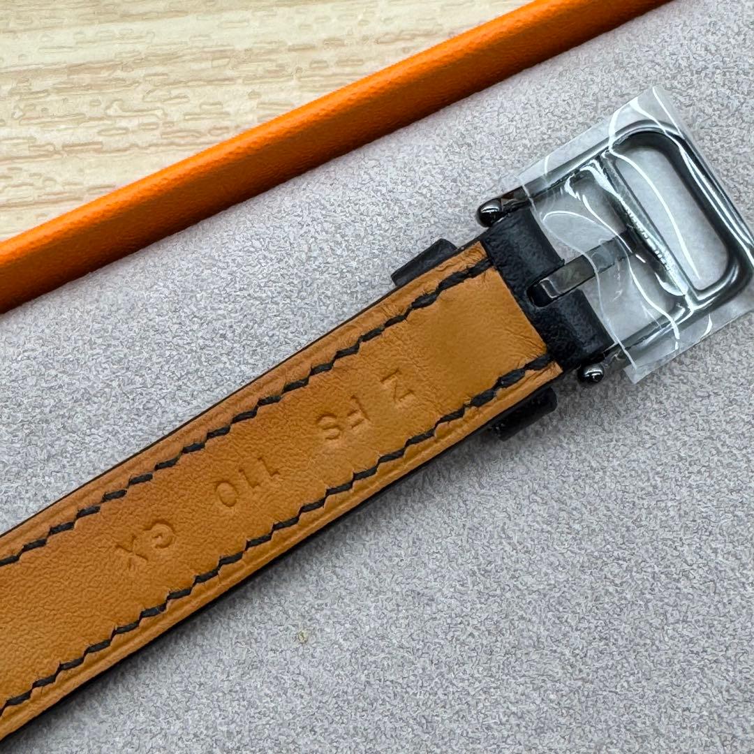 2199 Apple Watch エルメス　ブラック　ドゥブルトゥール　二重　黒