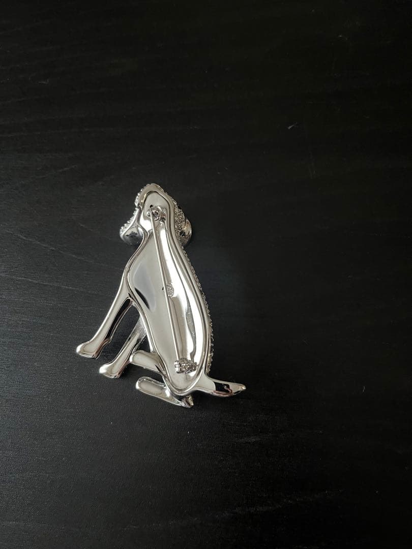 最終値下げ！【美品】スワロフスキー　ブローチ　犬