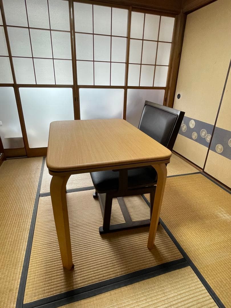 木製天板 ダイニング炬燵セット-1 (デスク炬燵、掛け布団)