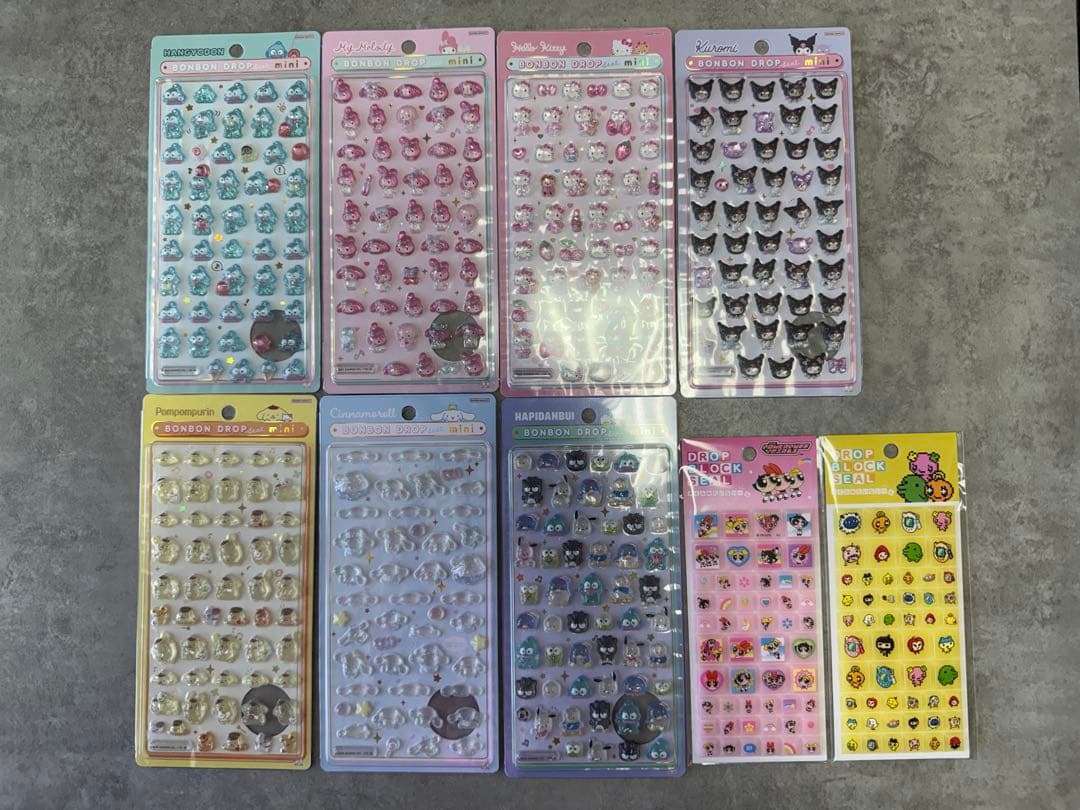 ボンボンドロップミニシール タイルシールセット