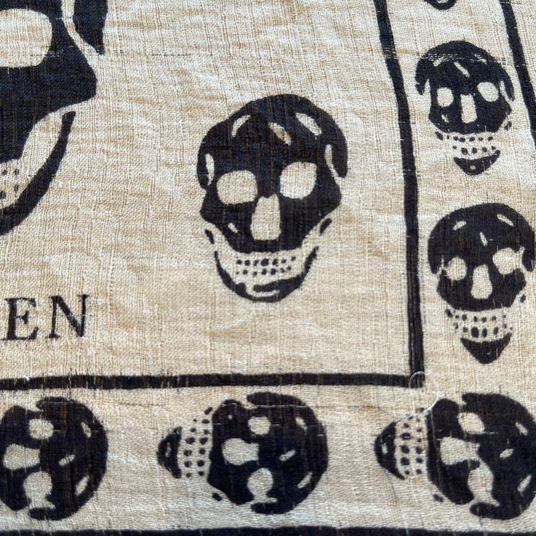 ALEXANDER McQUEEN スカーフ　スカル　シルク