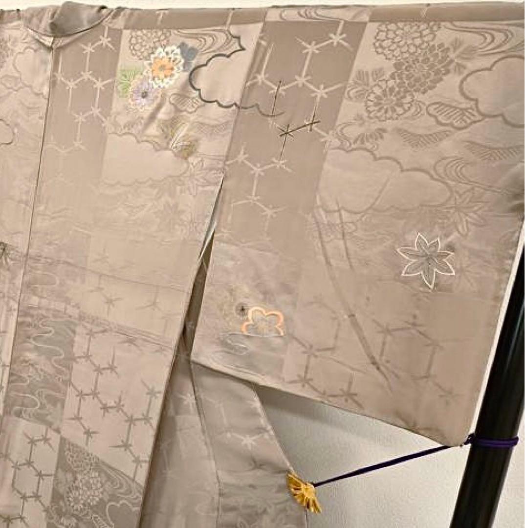 正絹訪問着　中国三大刺繍　相良刺繍　⑨( 黒留袖、紬、袋帯なども出品)