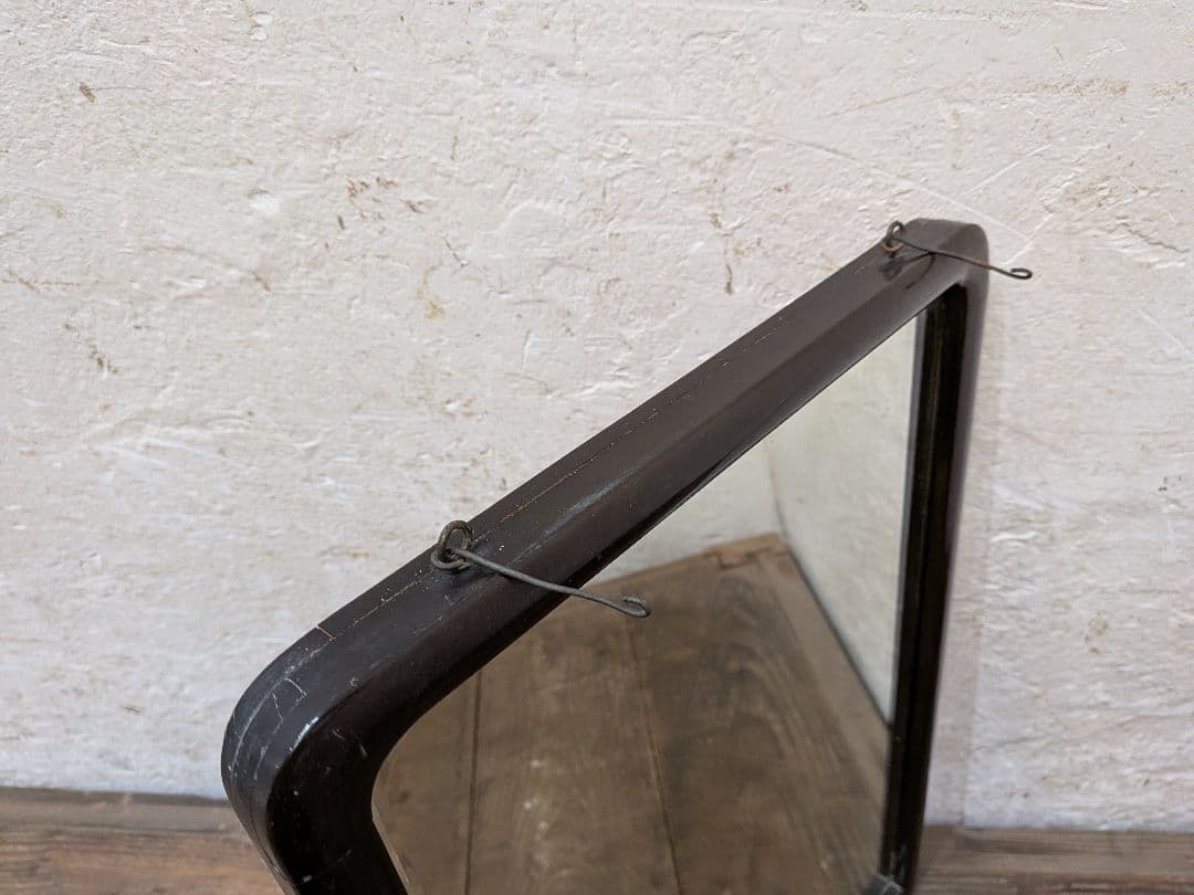 1124 ①アンティーク　大正浪漫　ウォールミラー　壁掛け式　鏡　姿見　レトロ