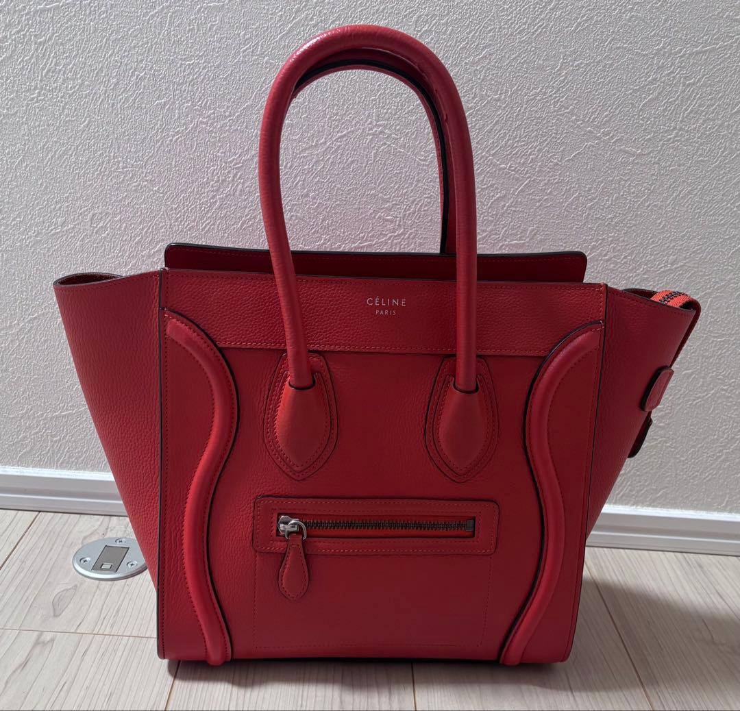 CELINE レッド ハンドバッグ