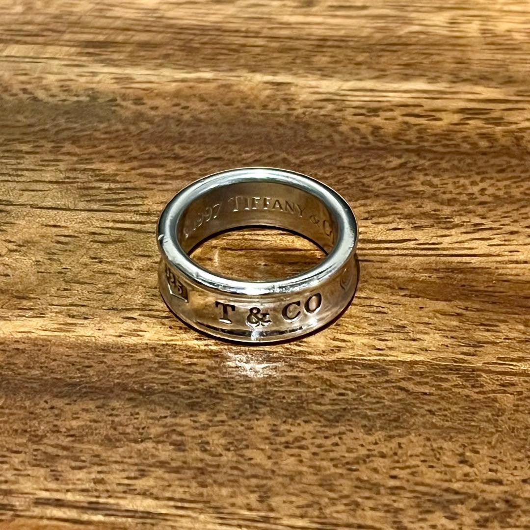 8号オールドティファニー　1837 ミディアムリングTiffany ビンテージ