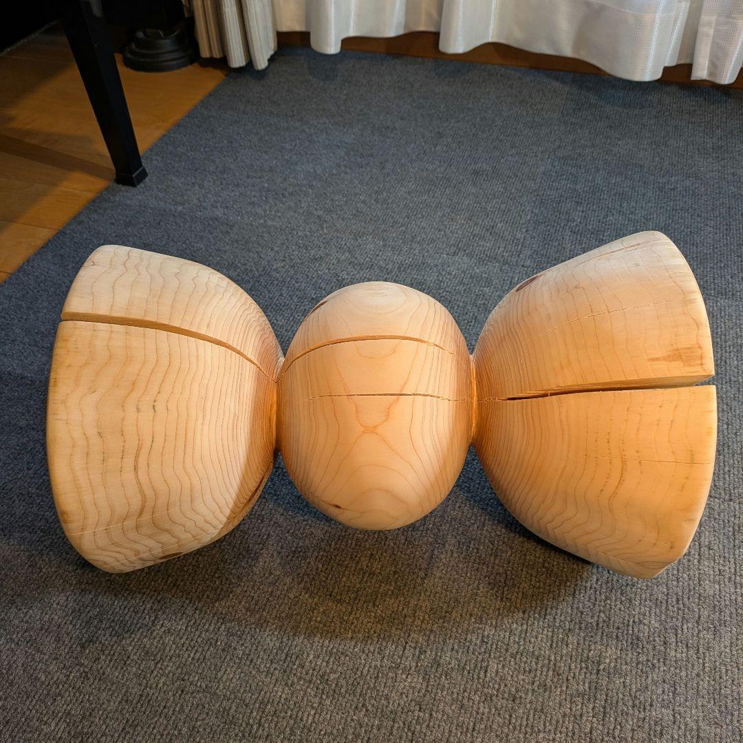 檜　丸太　椅子　スツール　高さ約41.5㎝