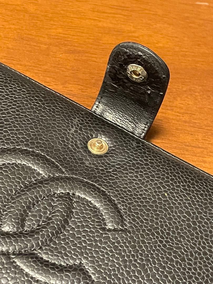 CHANEL シャネル キャビアスキン 黒 ココマーク