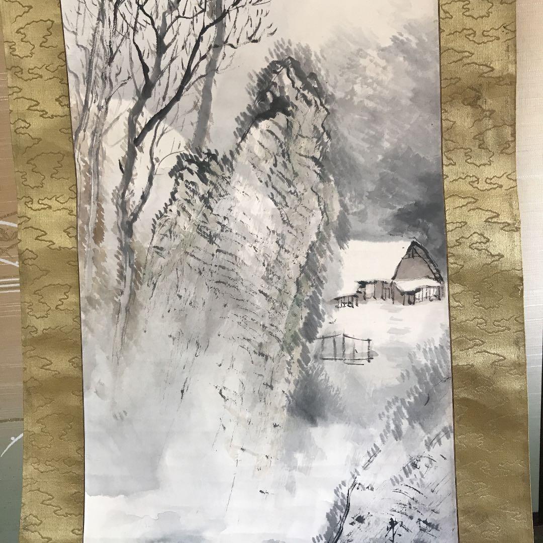 掛け軸　値下げ　日本画　南画　作者わかりません