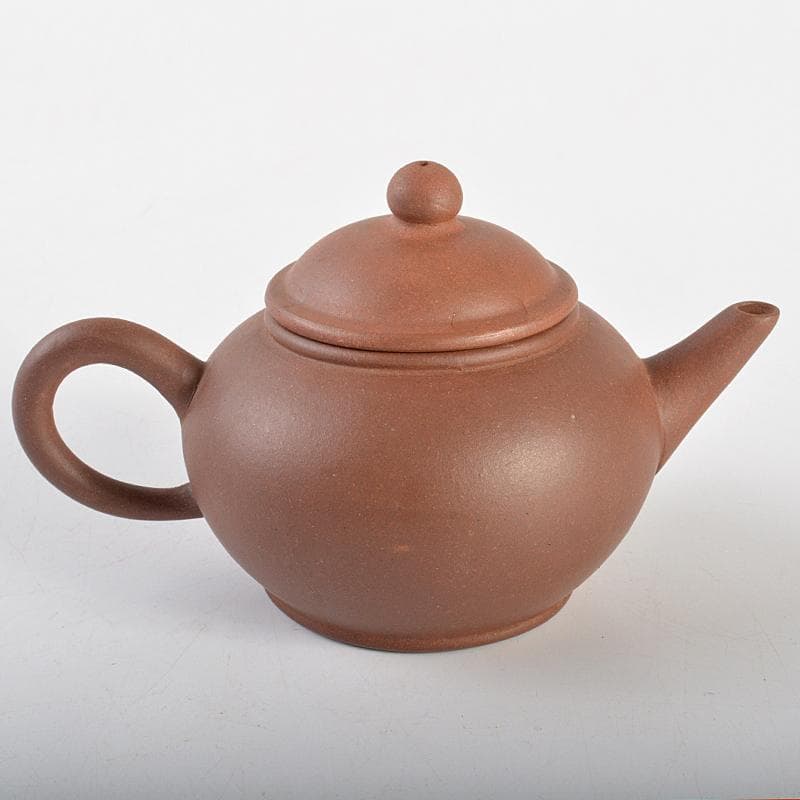 中国　中国宣興銘　紫砂　朱泥　急須　茶壷　D　R7177