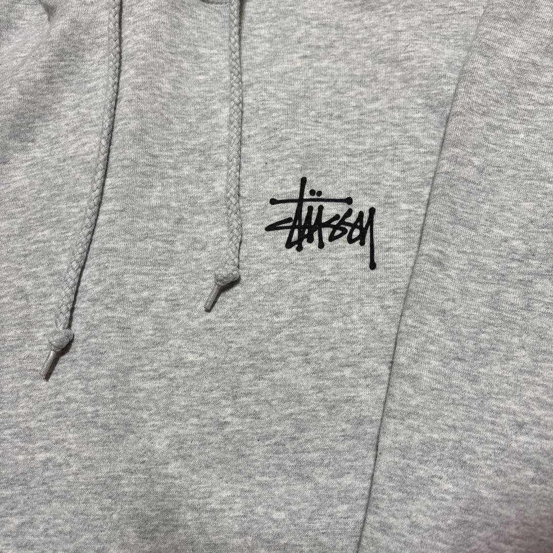 Stüssy グレー パーカー Mサイズ