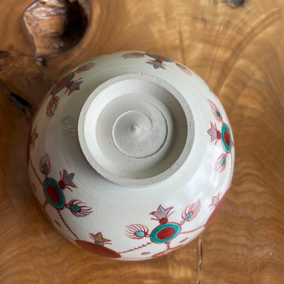 色絵茶碗 桃山窯 京焼 抹茶碗 茶道具 共箱