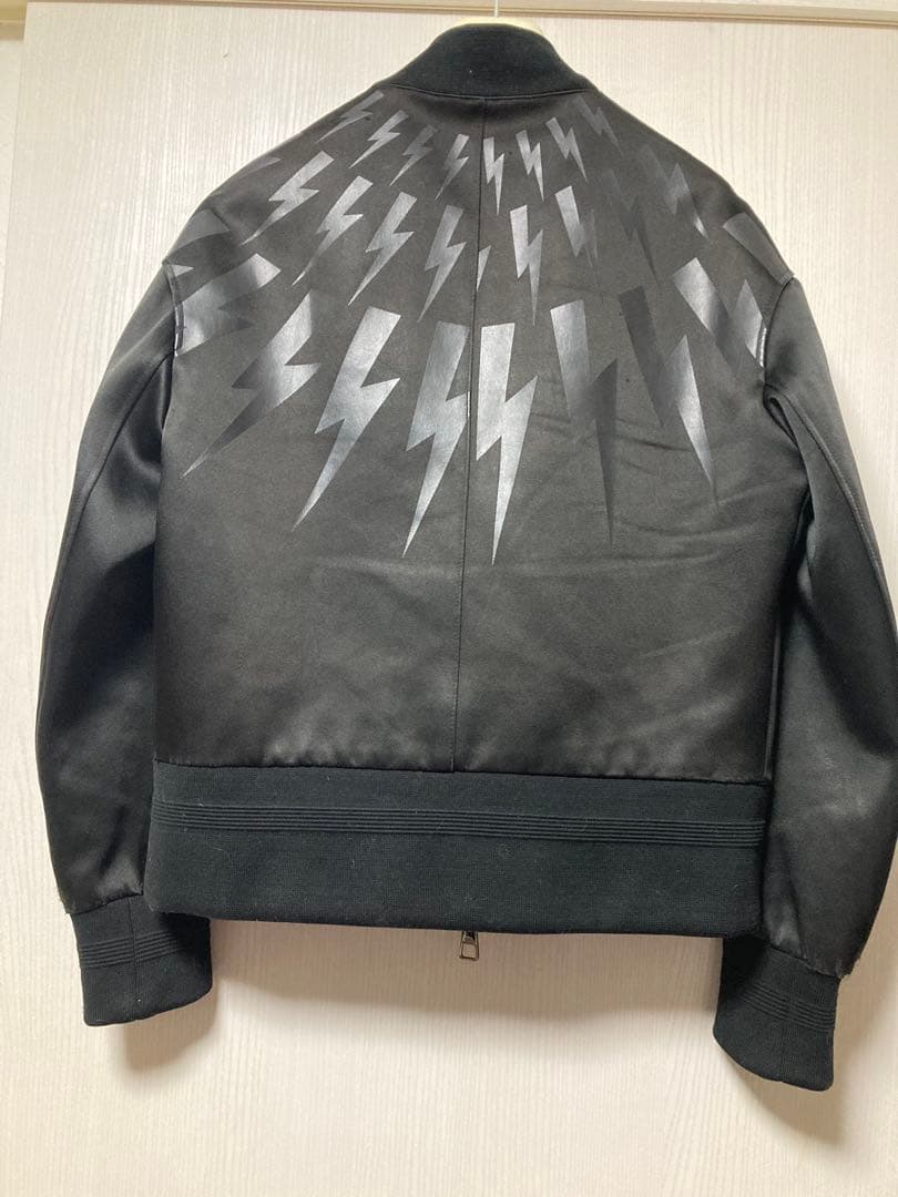 NEIL BARRETT 稲妻 サンダーボルト MA1 ニールバレットS 黒