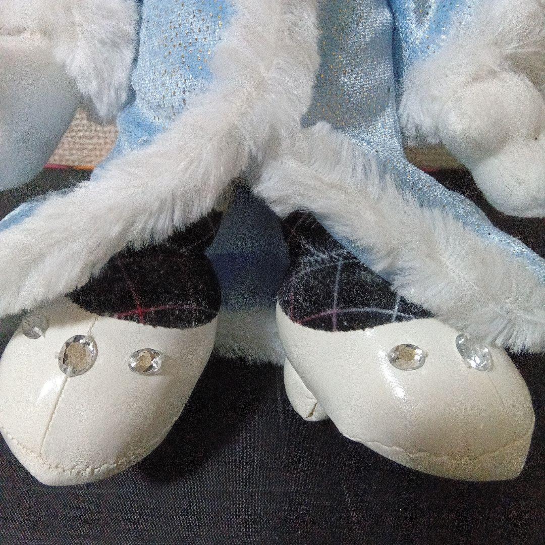 ビッグバンドビートミッキーミニー白タキ 水色ドレスぬいぐるみセット