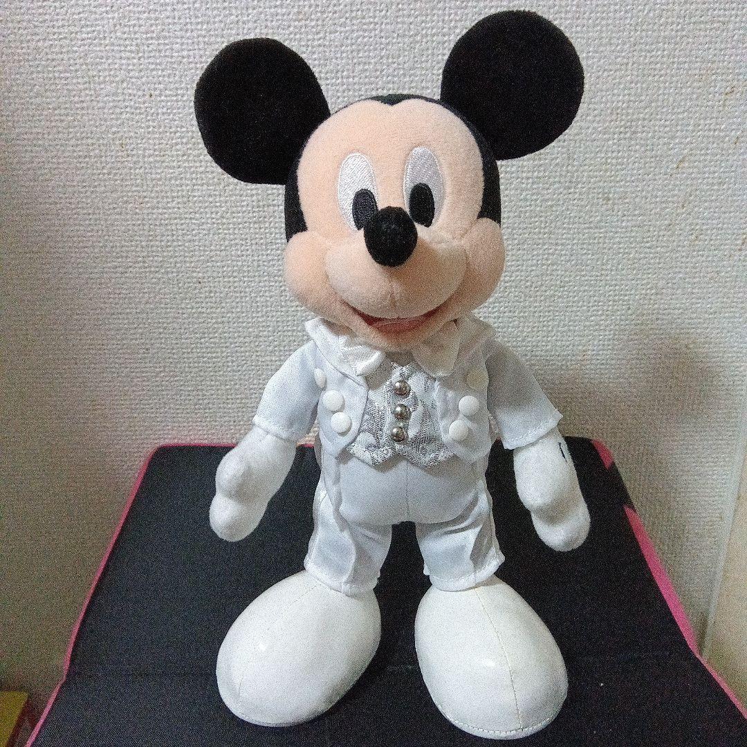 ビッグバンドビートミッキーミニー白タキ 水色ドレスぬいぐるみセット