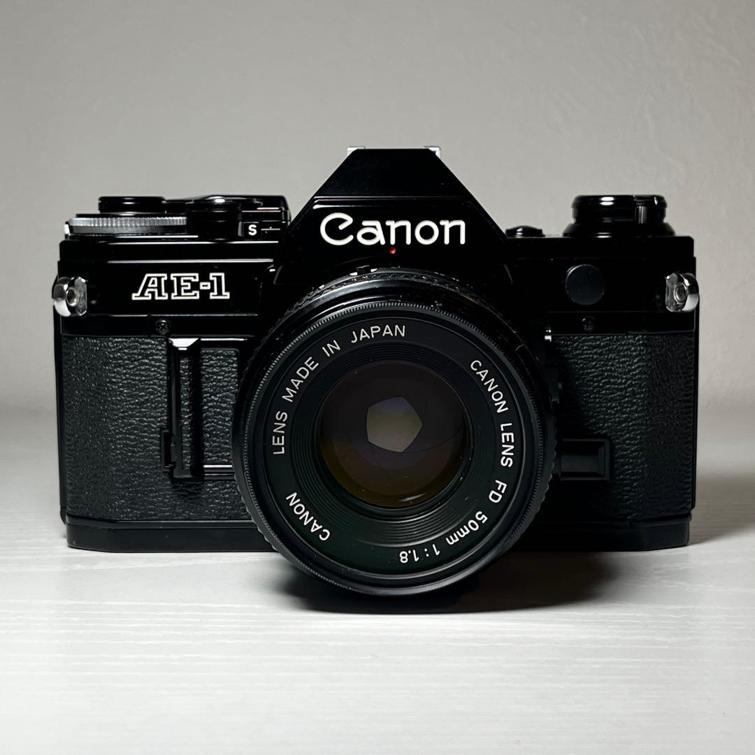 【動作品】Canon AE-1 ブラック NFD 50mm f/1.8