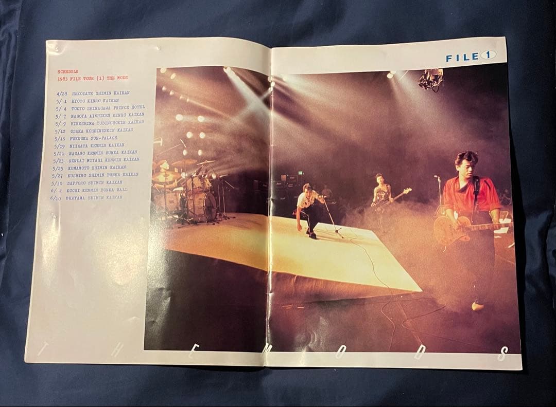 【貴重 THE MODS 1983 FILE TOUR パンフレット 一風堂】
