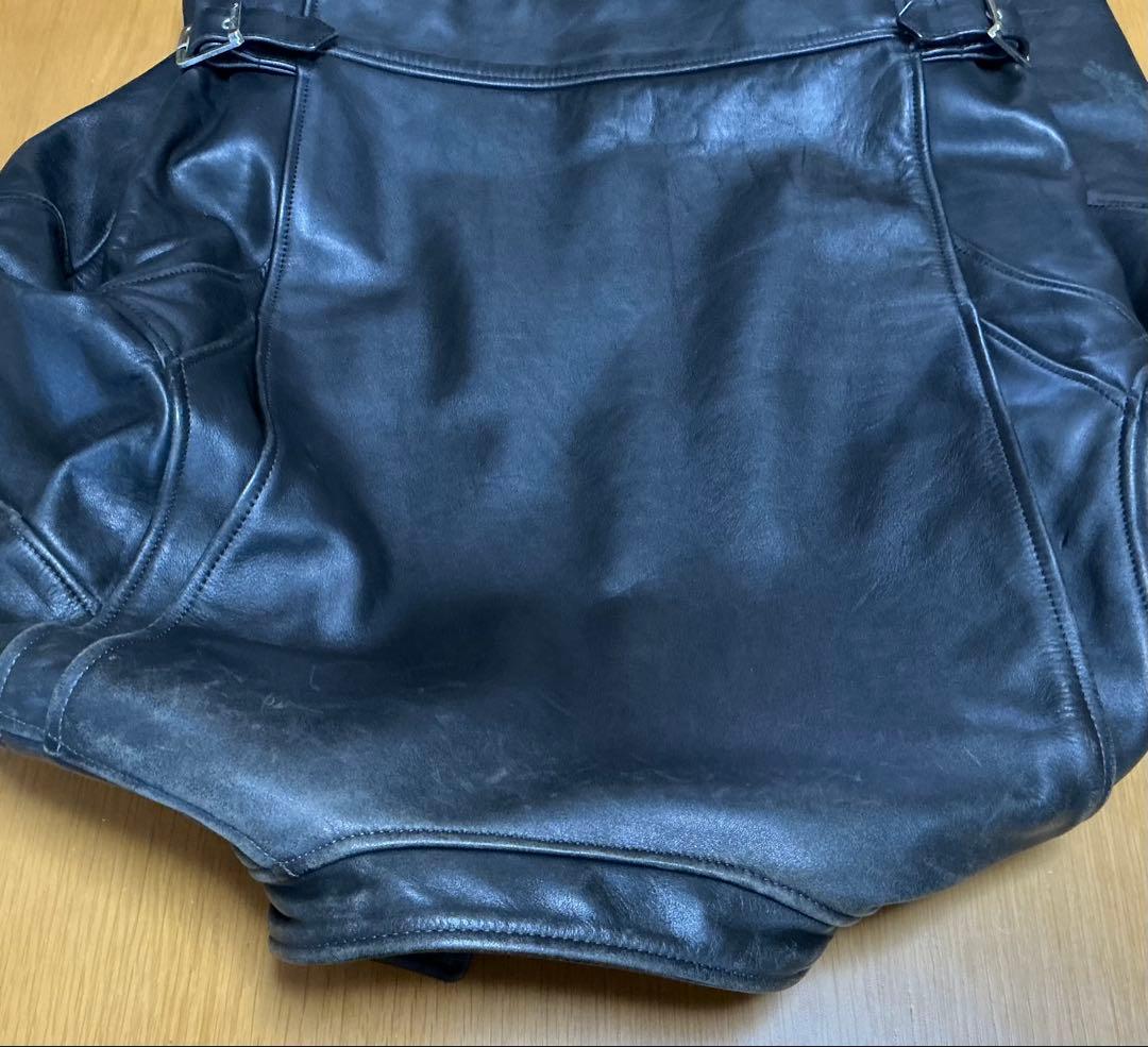 ブラックレザーシングルライダースジャケット　ハーレーダビッドソン