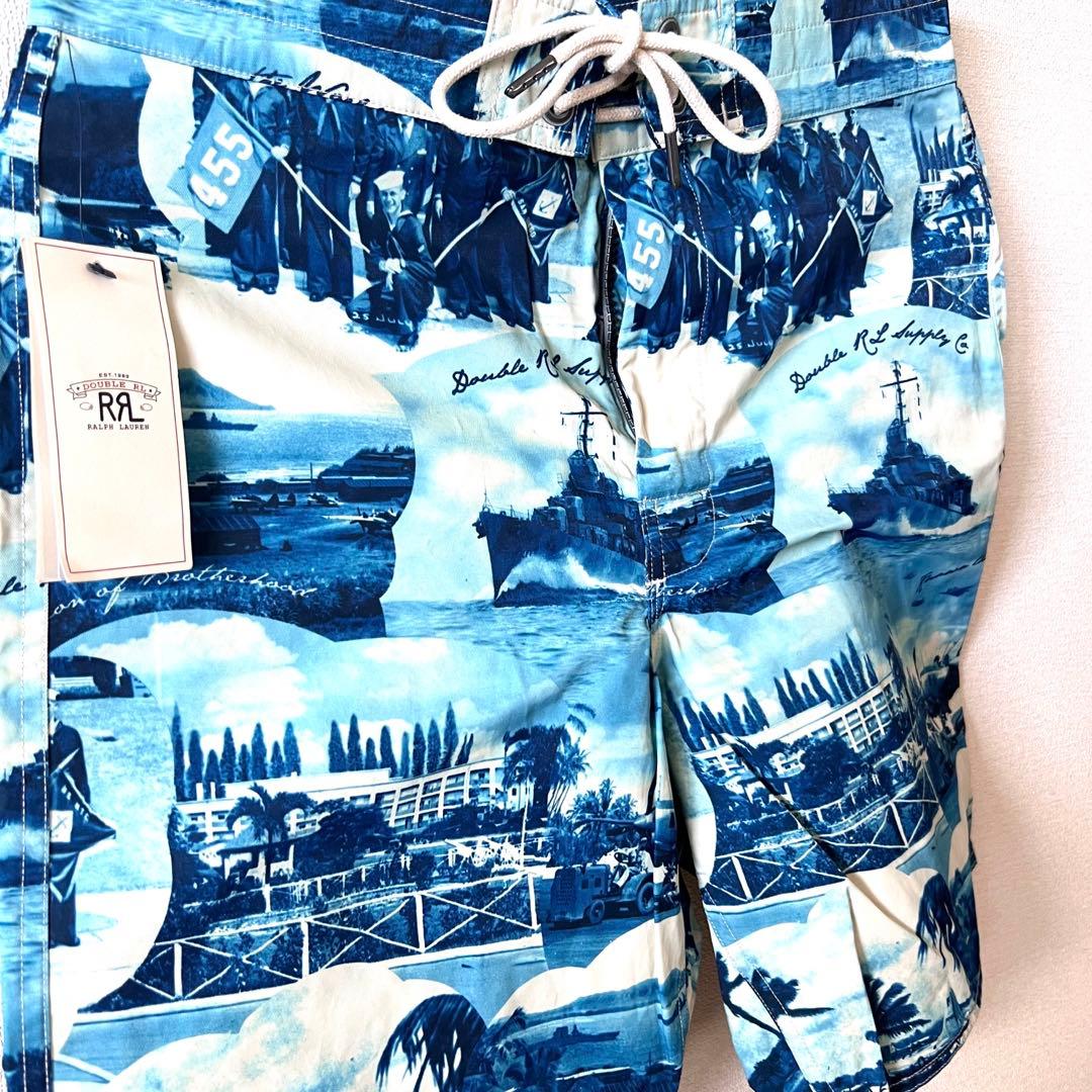 モナカ　[RRL]  プリントショーツ W28 新品未使用