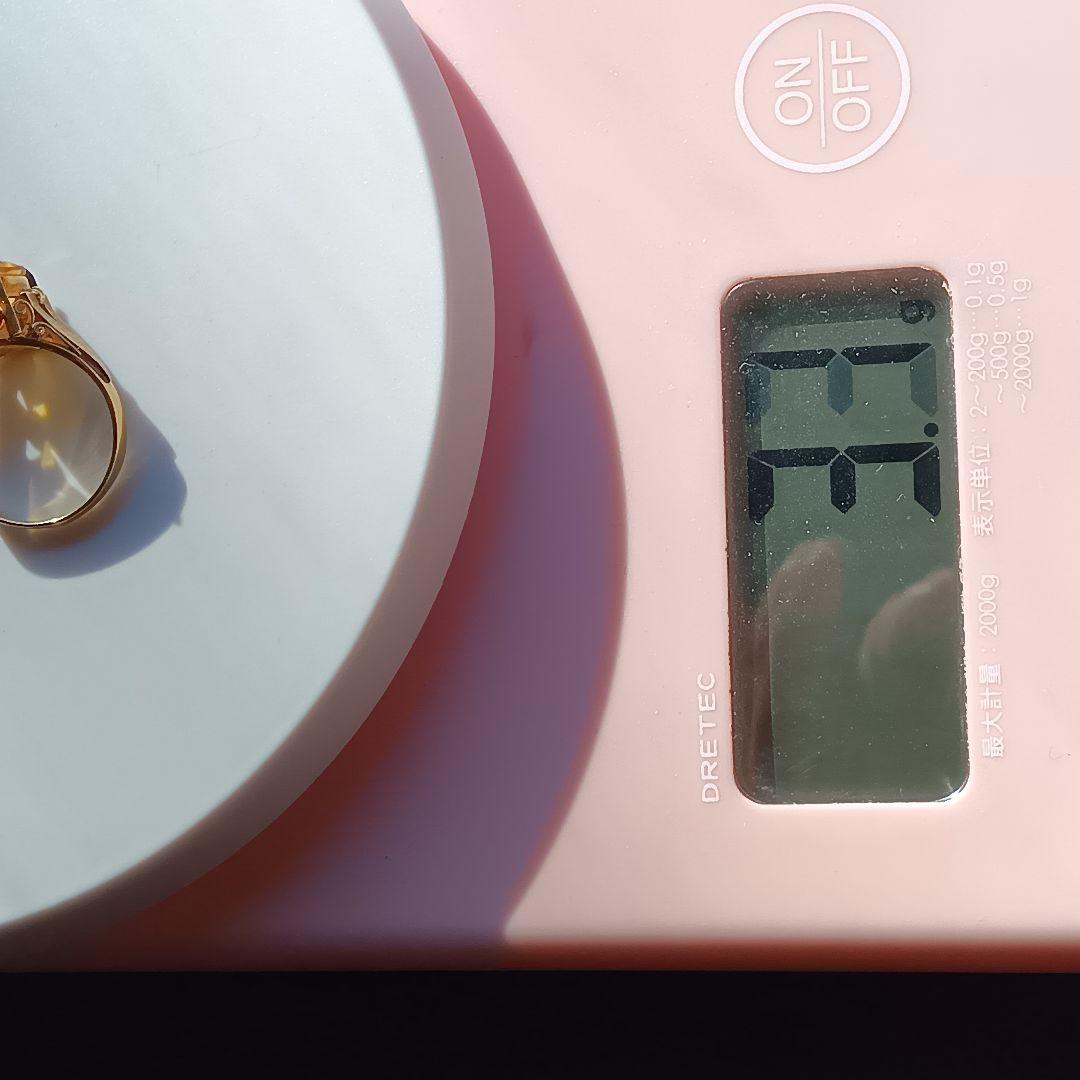 イエローストーン買取屋に聞くシリトン付のリングK１８　 重量合計３.１g