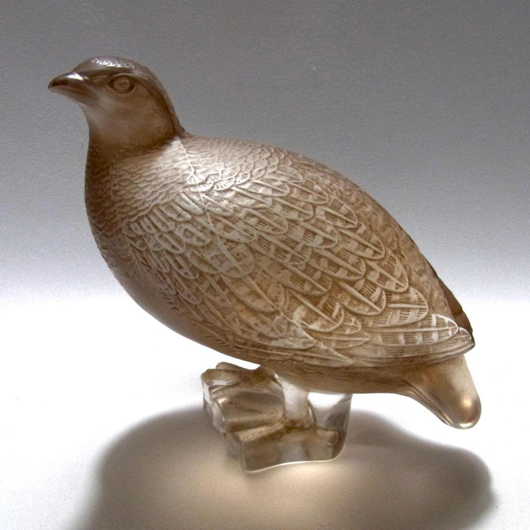 ルネ・ラリック R. Lalique 彫像 うずら アンティーク