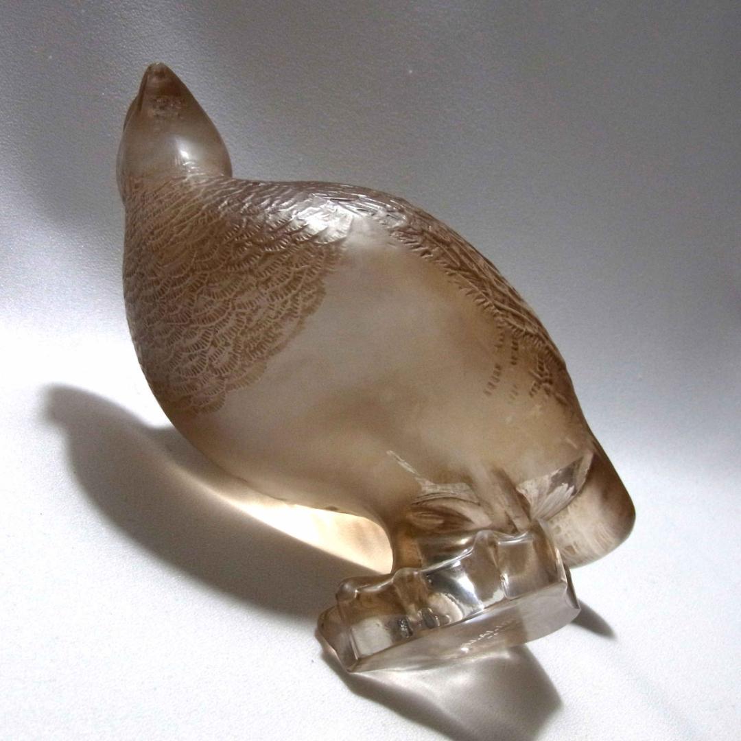 ルネ・ラリック R. Lalique 彫像 うずら アンティーク