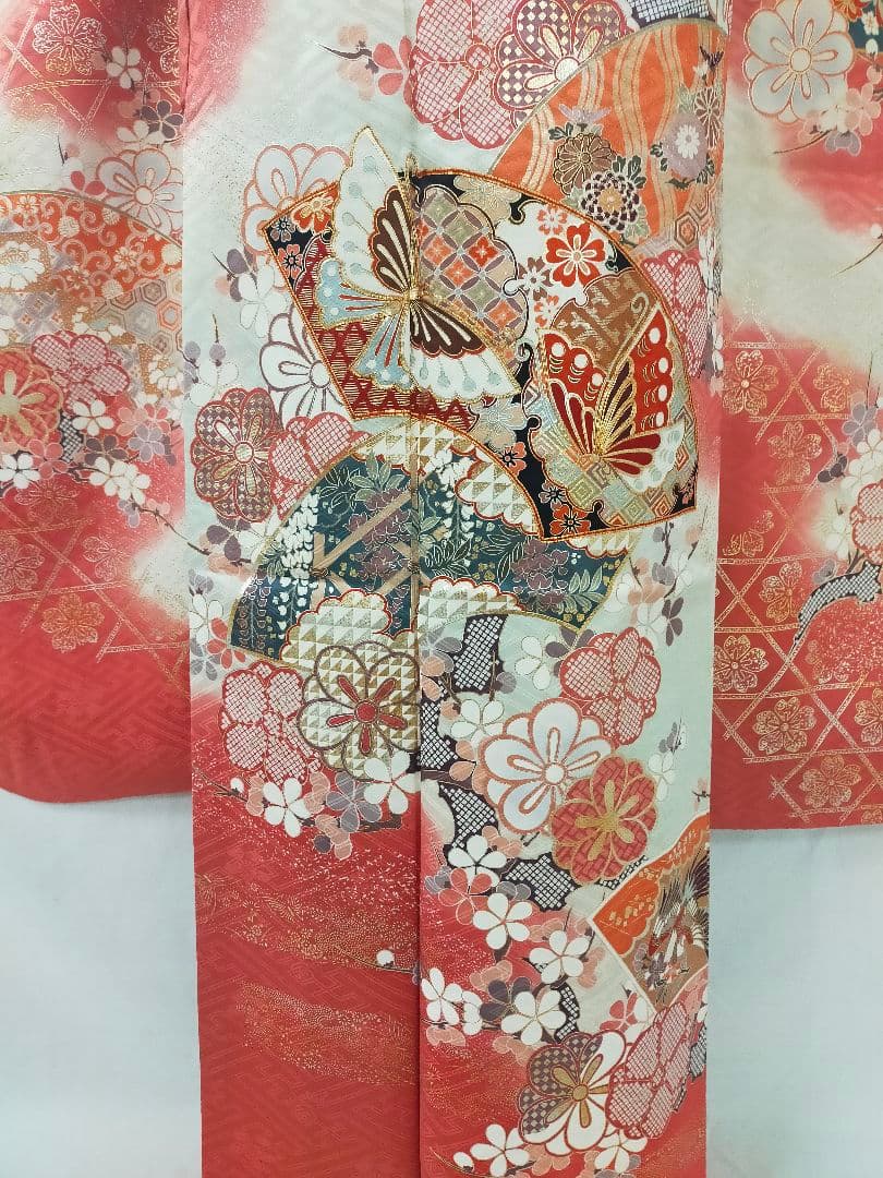 美品　正絹　京友禅　振袖3点セット