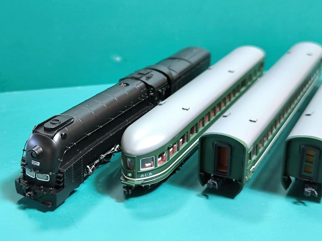 【マイクロ】A8403満鉄パシナ3、灯火管制改造、あじあ号7両セット【匿名配送】