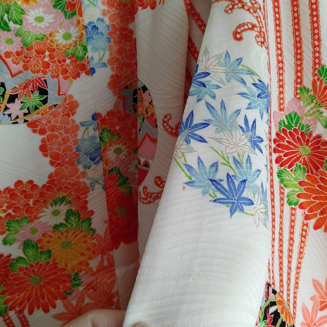 七五三　7歳　女の子　お着物セット レトロ 可愛い 七五三詣り