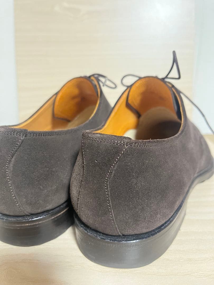 スコッチグレイン 5319ダークブラウン スウェードドレスシューズ 25.5cm